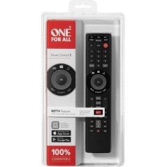 One for All URC 7955 Universal Remote Control - Sleek Black Design for Ultimate Convenience - Order Now!